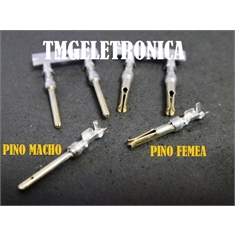 Terminal para Conector Modular RS232, DB, D-SUB, D-Subminiature Crimp Contact Connector Male & Female - Modular RS 232  Terminal Macho ou Femea. - Terminal Macho P/ Connector Serial DB, RS232 - GOLD